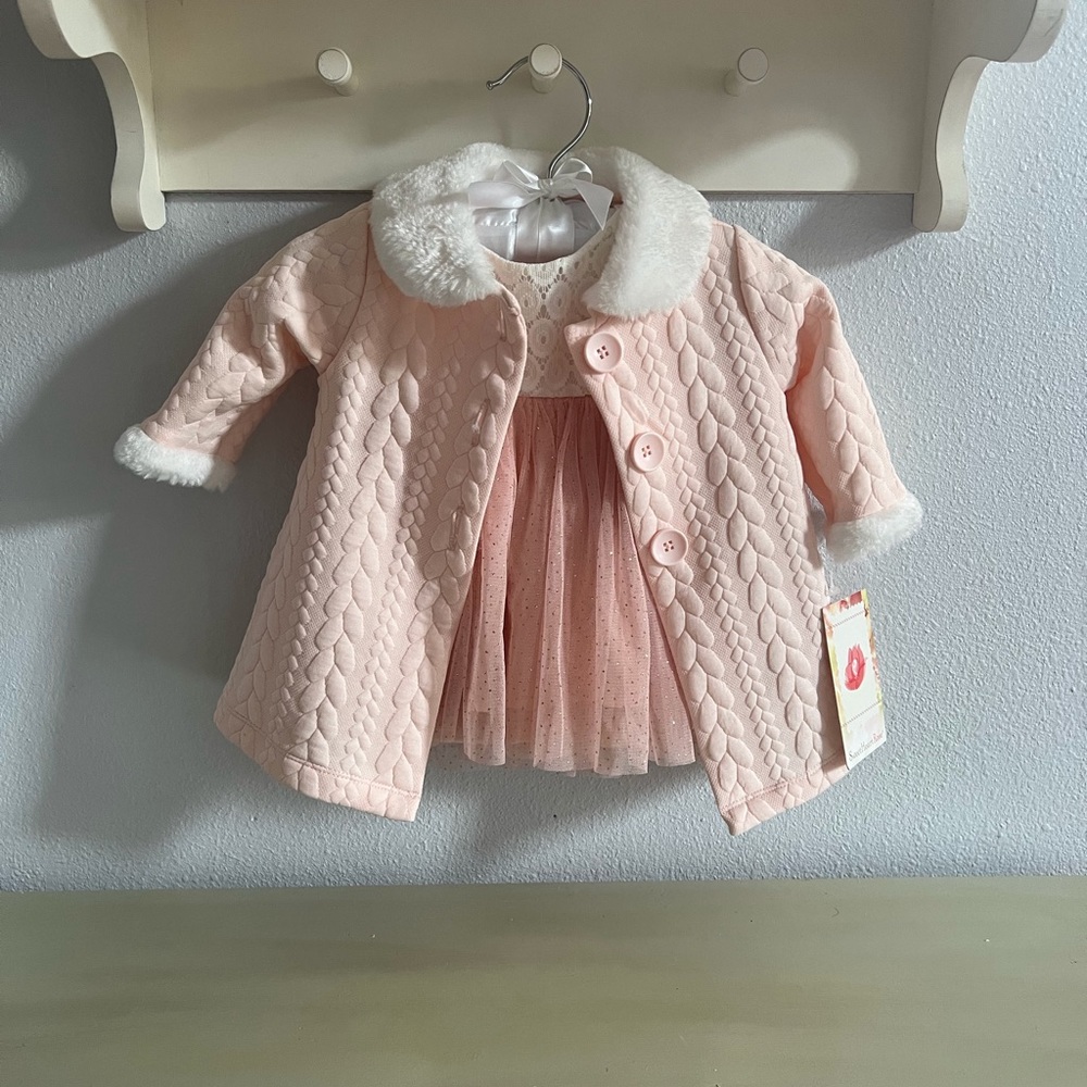 Dress with coat